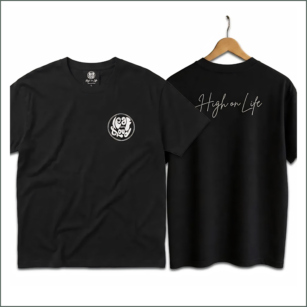 Premium Embroidered T-shirts - High on Life