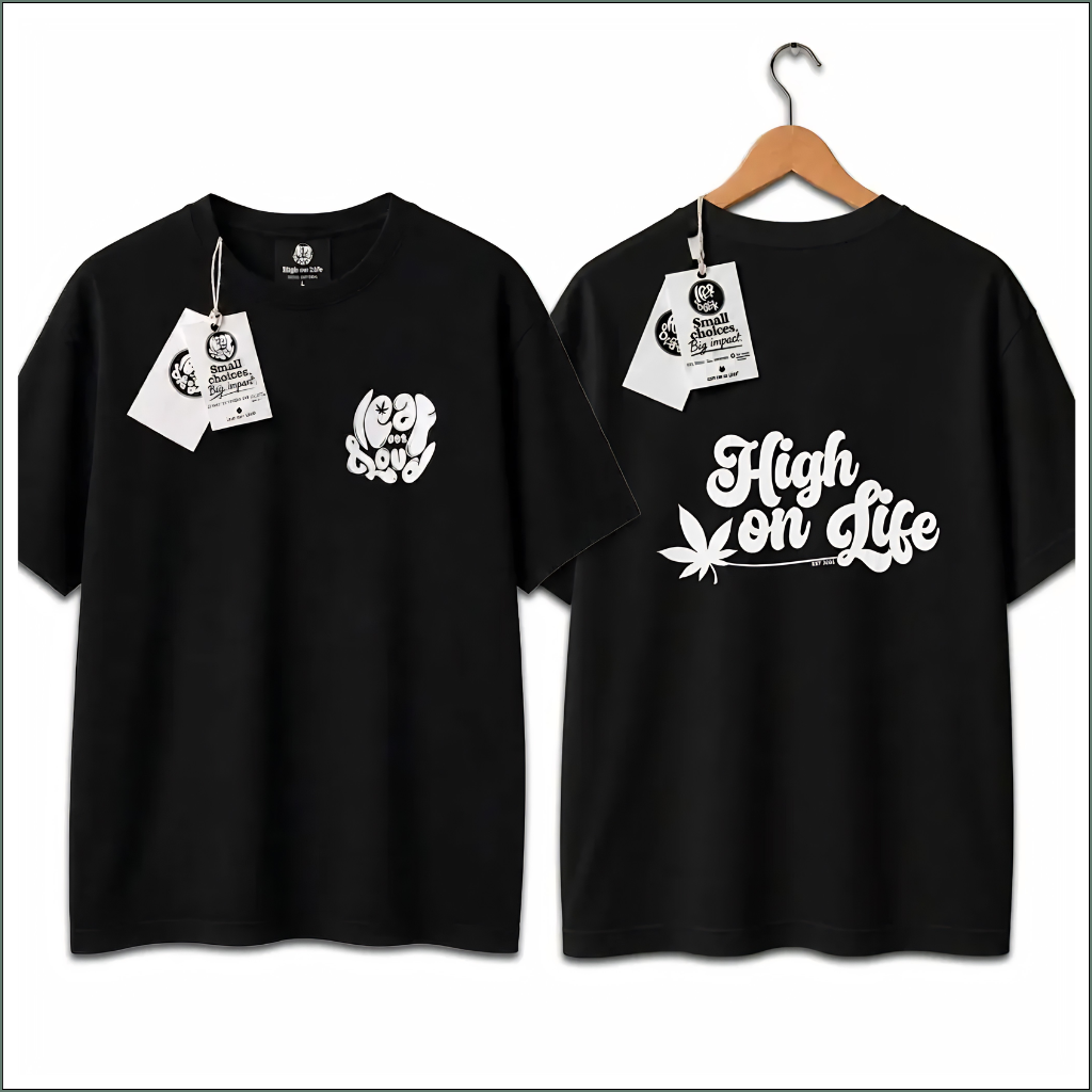 Premium Printed T-shirts - High on Life