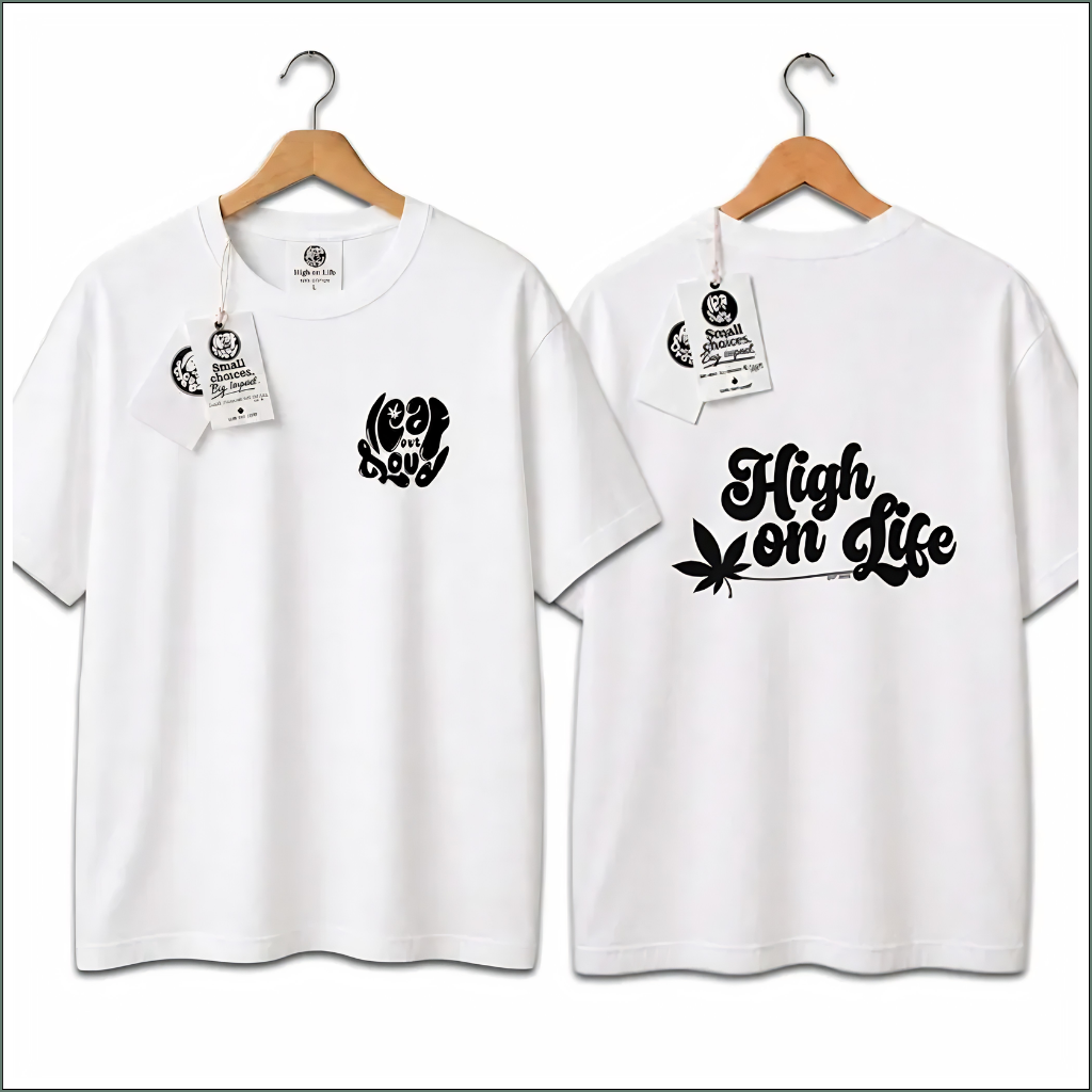 Premium Printed T-shirts - High on Life