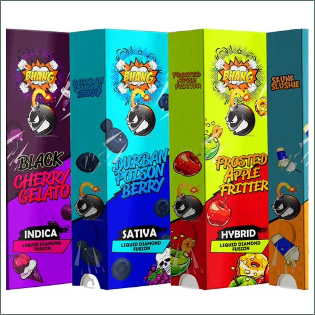 Bhang Bars Liquid Diamond Fusion THC Vapes 2g - Watermelon Zkittles (Sativa)