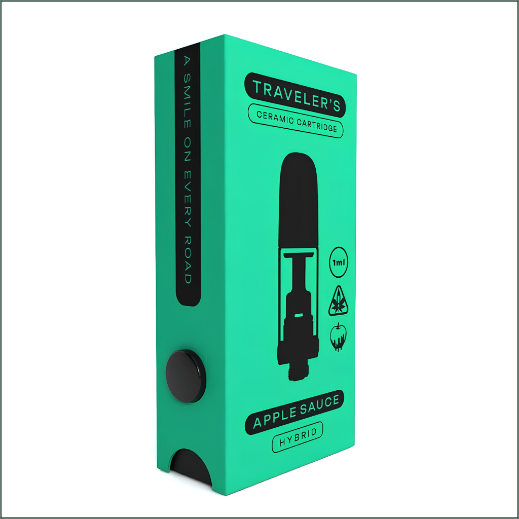 Traveler’s® Ceramic Vape Cartridges 1ml - Apple Sauce (Hybrid)