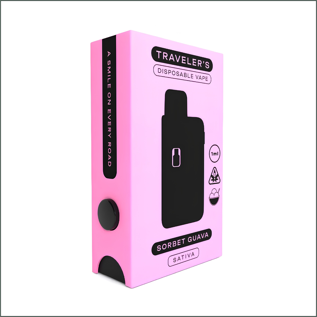 Traveler’s® Stealth Disposable Vapes 1ml - Sorbet Guava (Sativa)