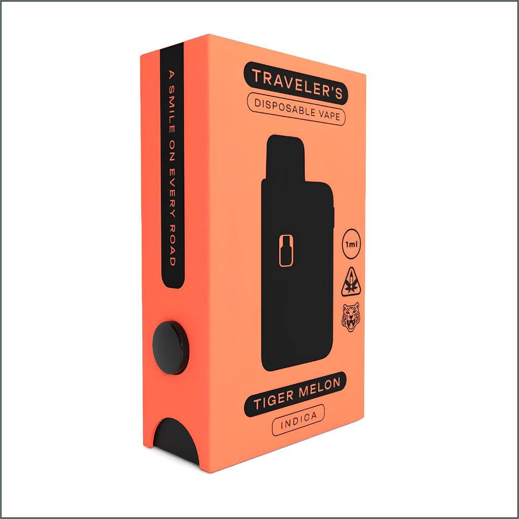 Traveler’s® Stealth Disposable Vapes 1ml - Tiger Melon (Indica)