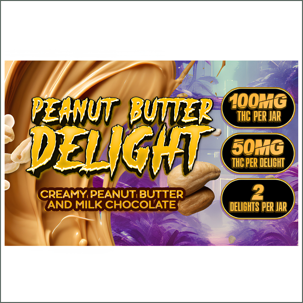 Peanut Butter Delight - Creamy Peanut Butter & Milk Chocolate 100mg (2x50mg)