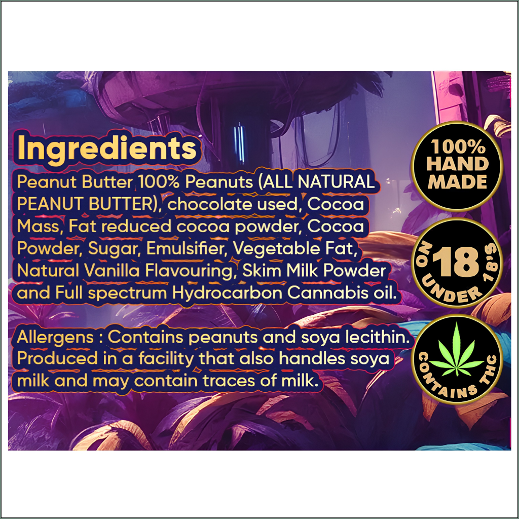 Peanut Butter Delight - Creamy Peanut Butter & Milk Chocolate 100mg (2x50mg)