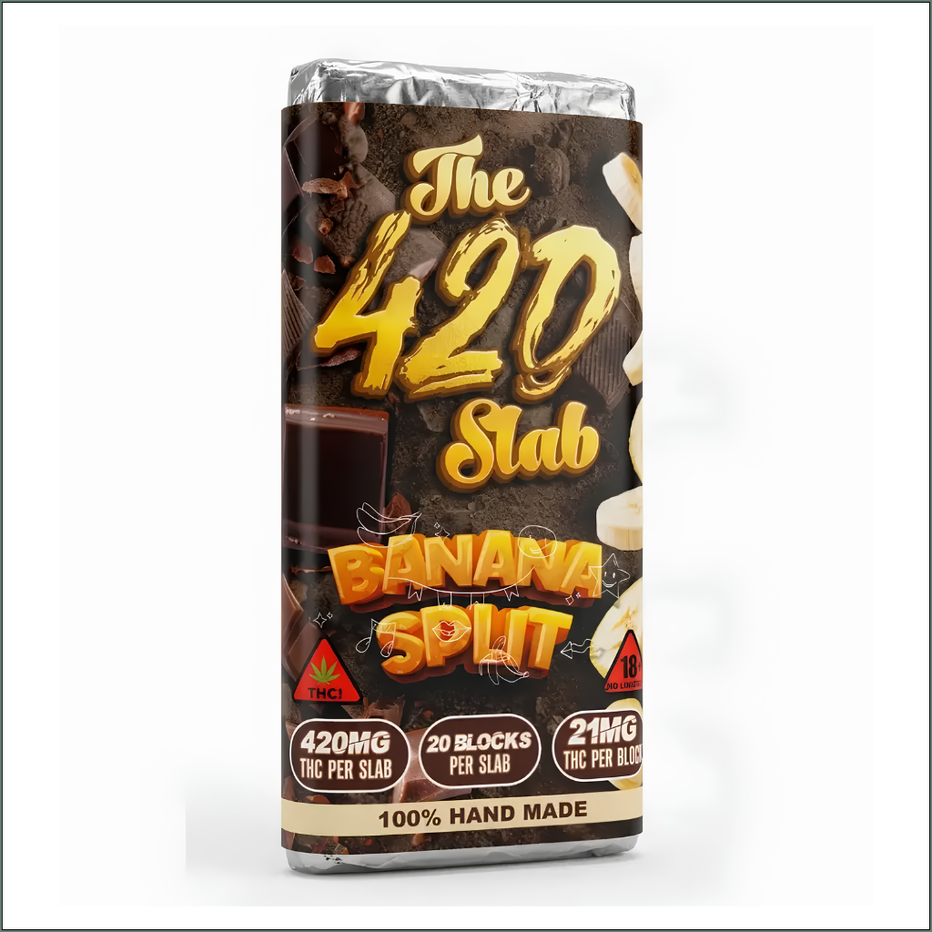 The 420 Slab - Banana Split Belgian Chocolate 420mg