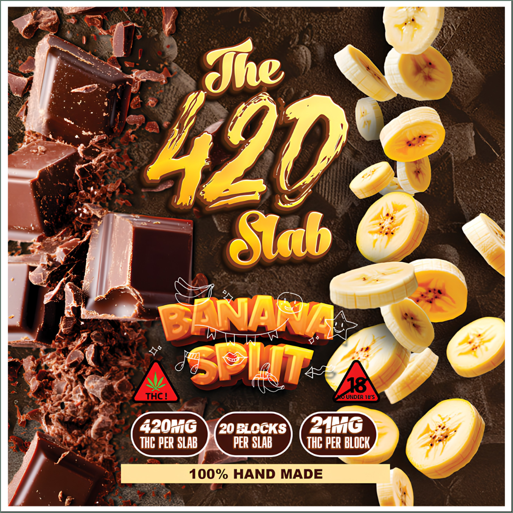The 420 Slab - Banana Split Belgian Chocolate 420mg