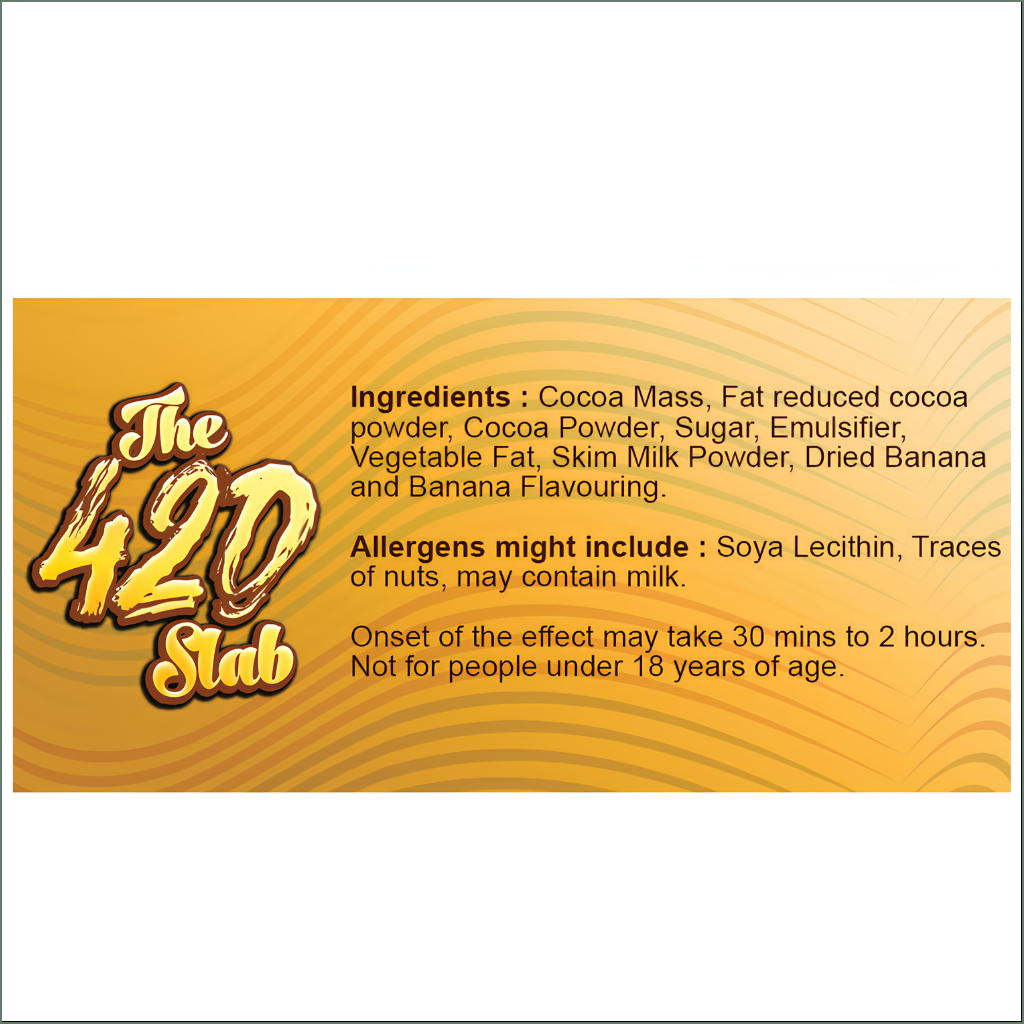 The 420 Slab - Banana Split Belgian Chocolate 420mg