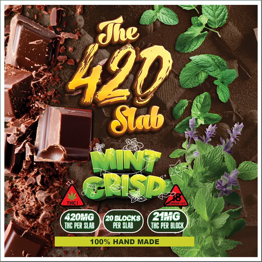 The 420 Slab - Mint Crisp Belgian Chocolate 420mg