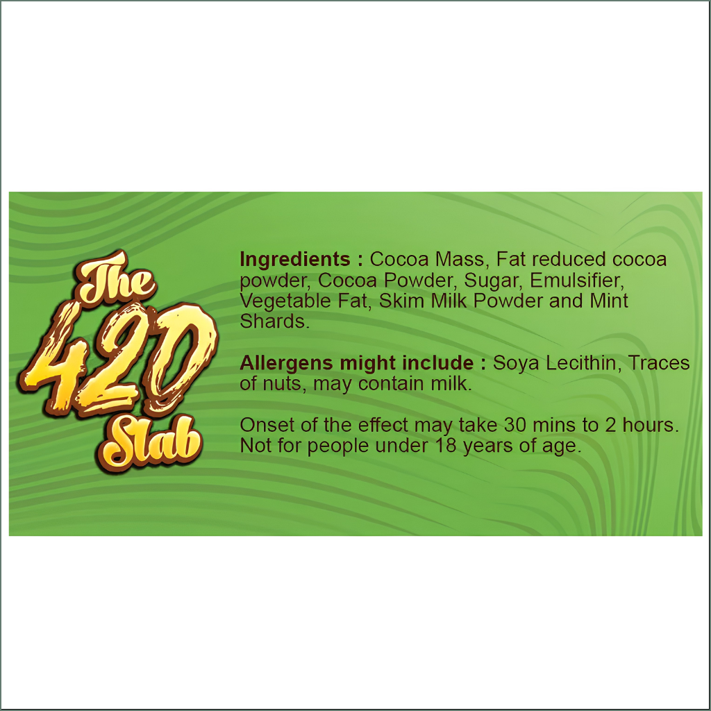The 420 Slab - Mint Crisp Belgian Chocolate 420mg