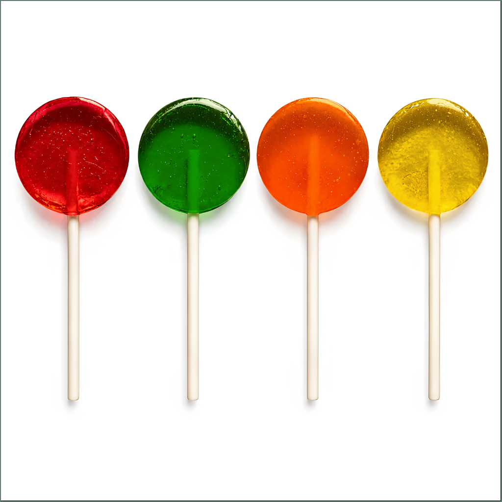 Fruity Lollipops On-The-Go - Full Spectrum Sativa 180mg (6x30mg) - Med Tub