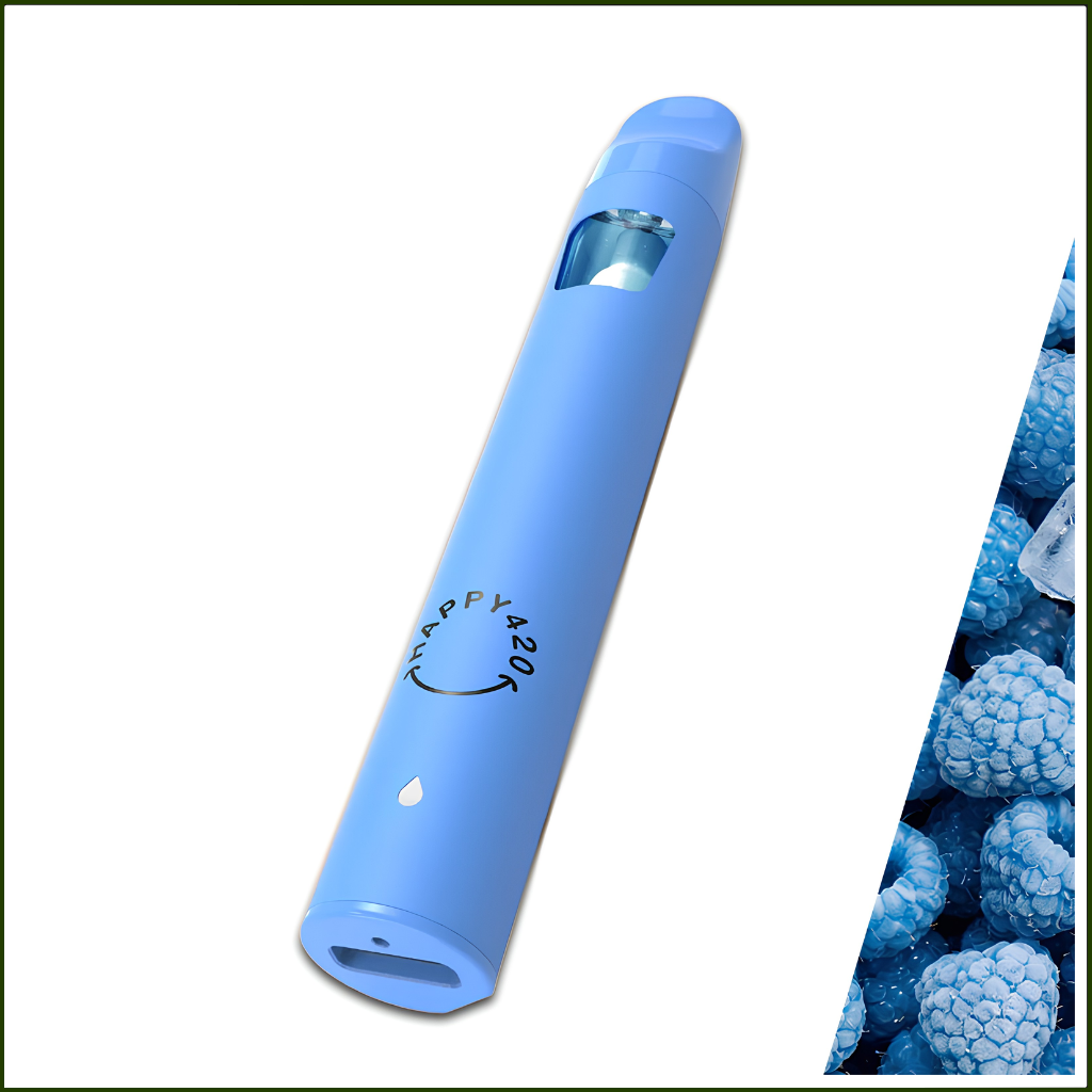 Happy Hits Disposable Vapes 1ml - Raspberry Ice (Hybrid)