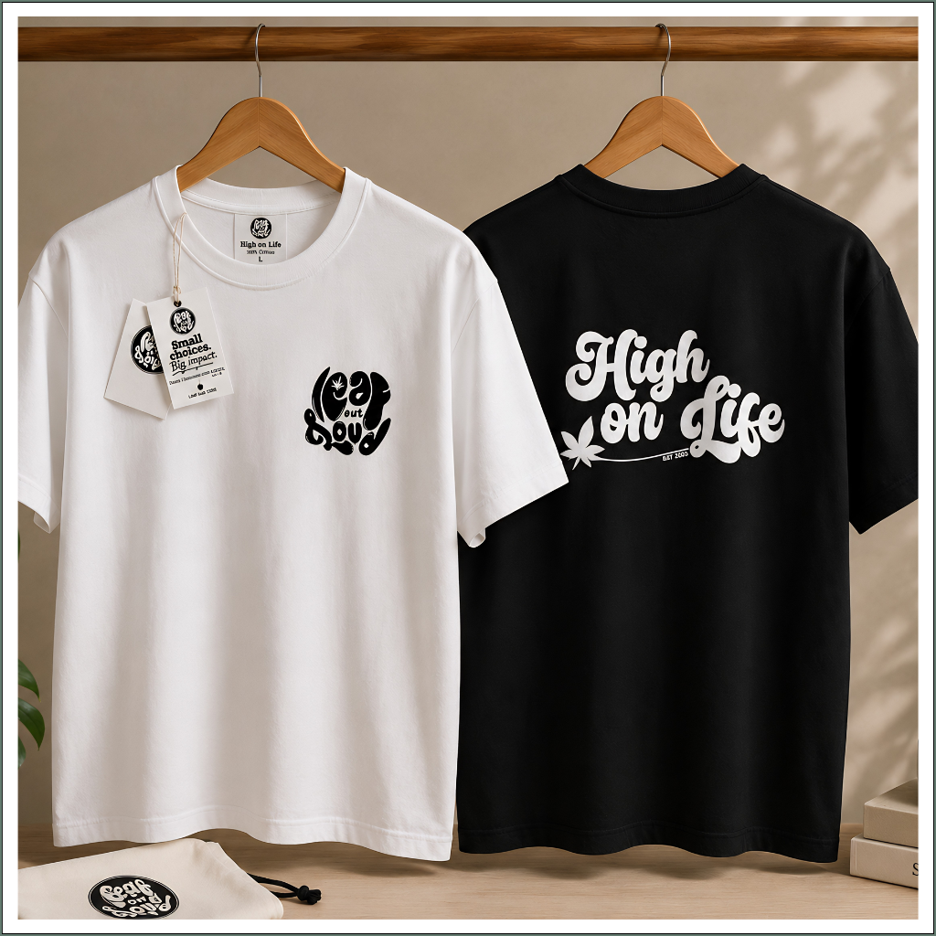 Premium Printed T-shirts - High on Life