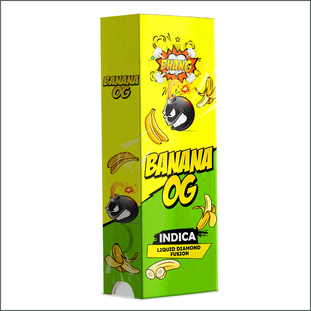 Bhang Bars Liquid Diamond Fusion THC Vapes 2g - Banana OG (Indica)