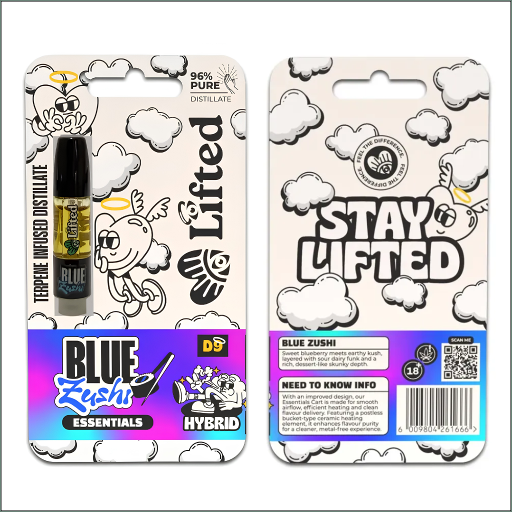 Distillate Vape Carts 1ml - Blue Zushi (Hybrid)