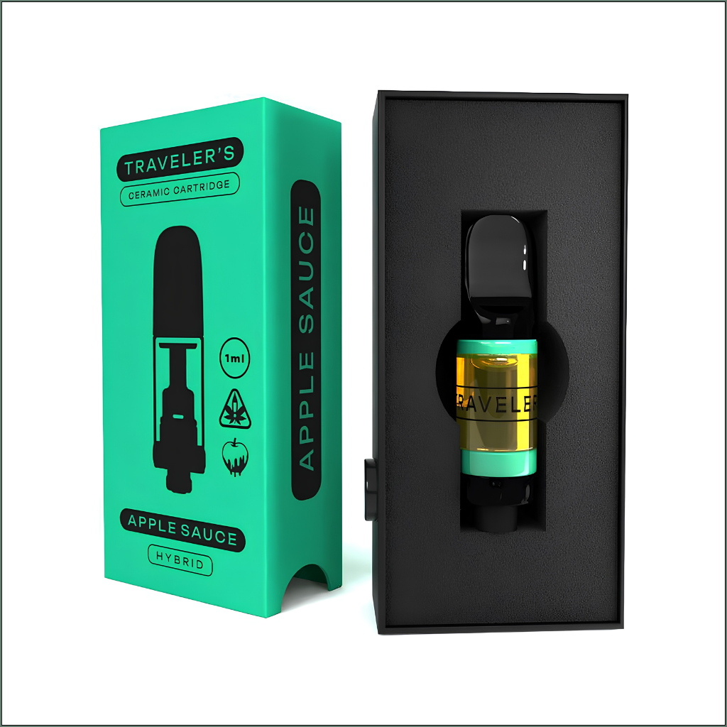 Traveler’s® Ceramic Vape Cartridges 1ml - Apple Sauce (Hybrid)