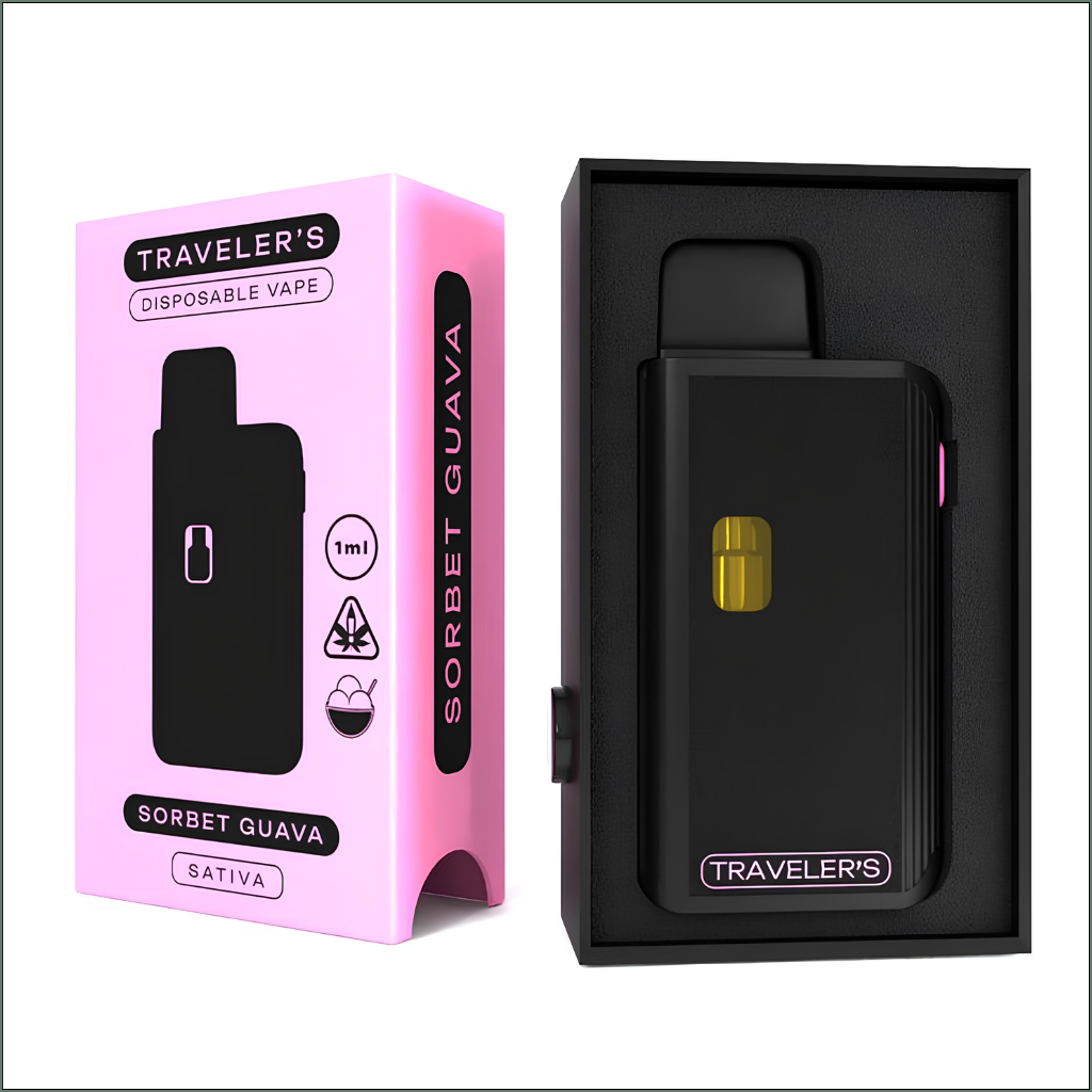 Traveler’s® Stealth Disposable Vapes 1ml - Sorbet Guava (Sativa)