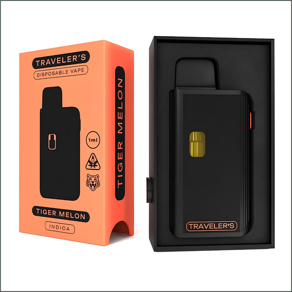 Traveler’s® Stealth Disposable Vapes 1ml - Tiger Melon (Indica)