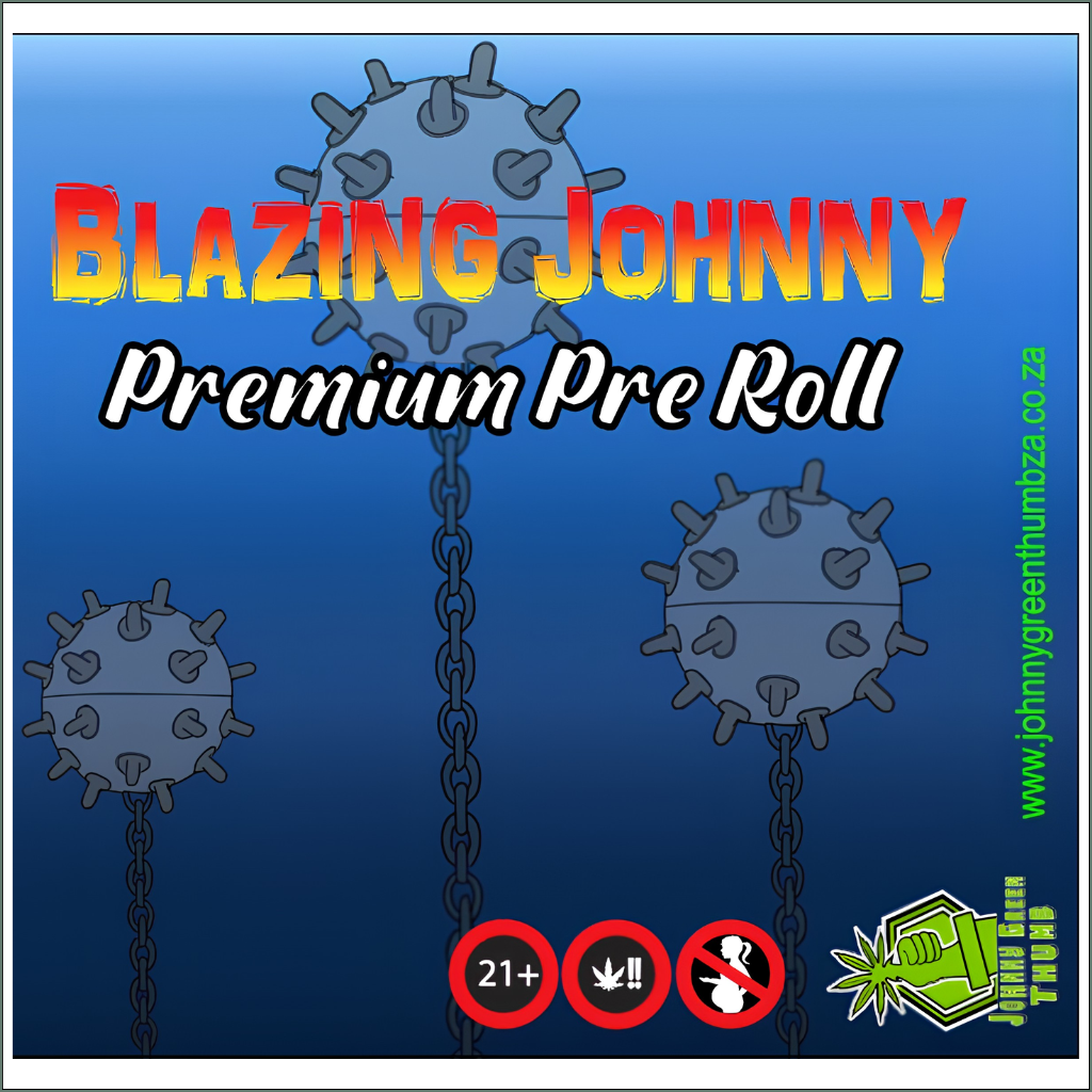 Blazing Johnny Premium Pre-Rolls - Kingsize - Greenhouse - Flap Jacks (Indica)