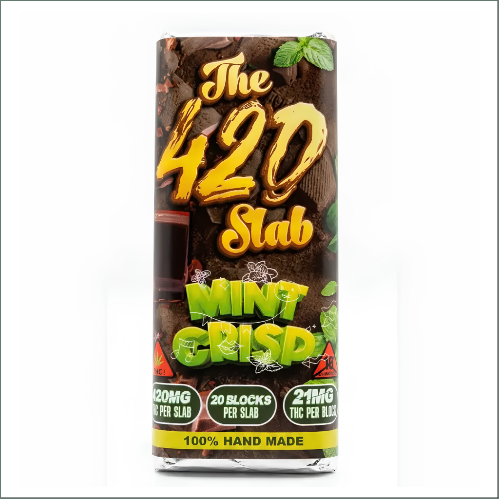 The 420 Slab - Mint Crisp Belgian Chocolate 420mg