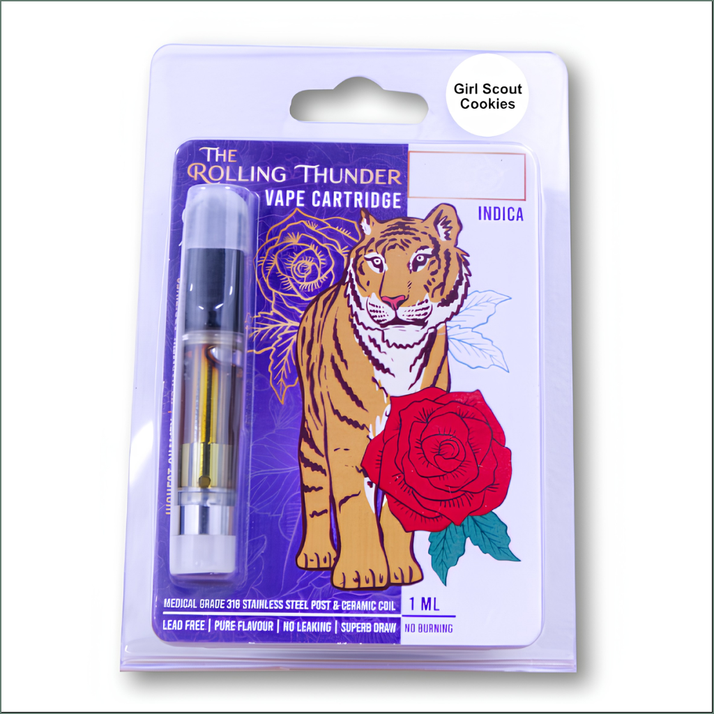 Rolling Thunder Vape Cartridge Full Spectrum - Premium - Girl Scout Cookies (Indica)