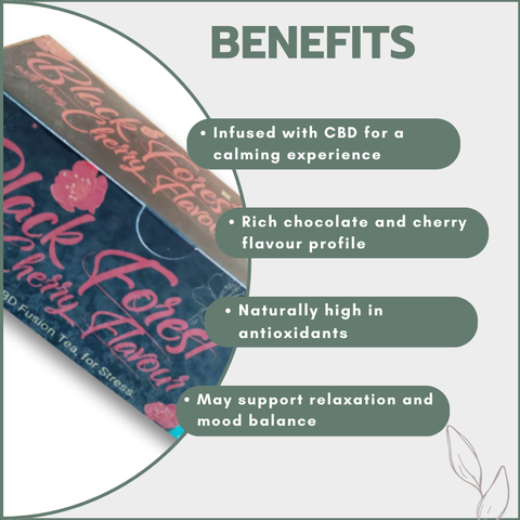 Time 4 Tea - Black Forest Cherry Tea with CBD
