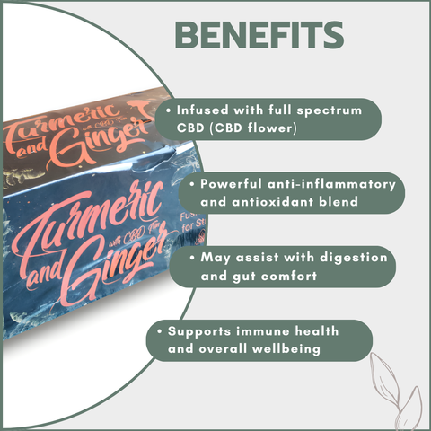 Time 4 Tea - Turmeric & Ginger Tea with CBD