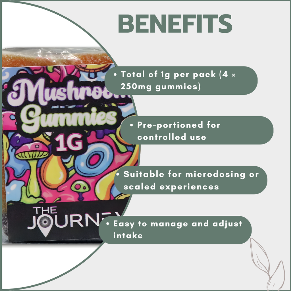Magic Mushroom Gummies - Golden Teacher 1g (4x250mg)