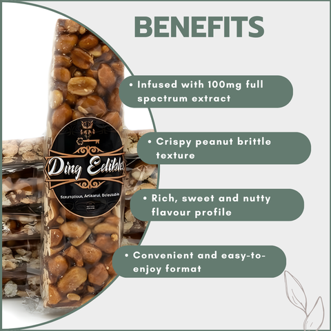 Ding Peanut Brittle 100mg Full Spectrum