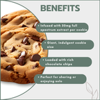 Giant Choc Chip Cookies – 50mg Full Spectrum (12 Packs)