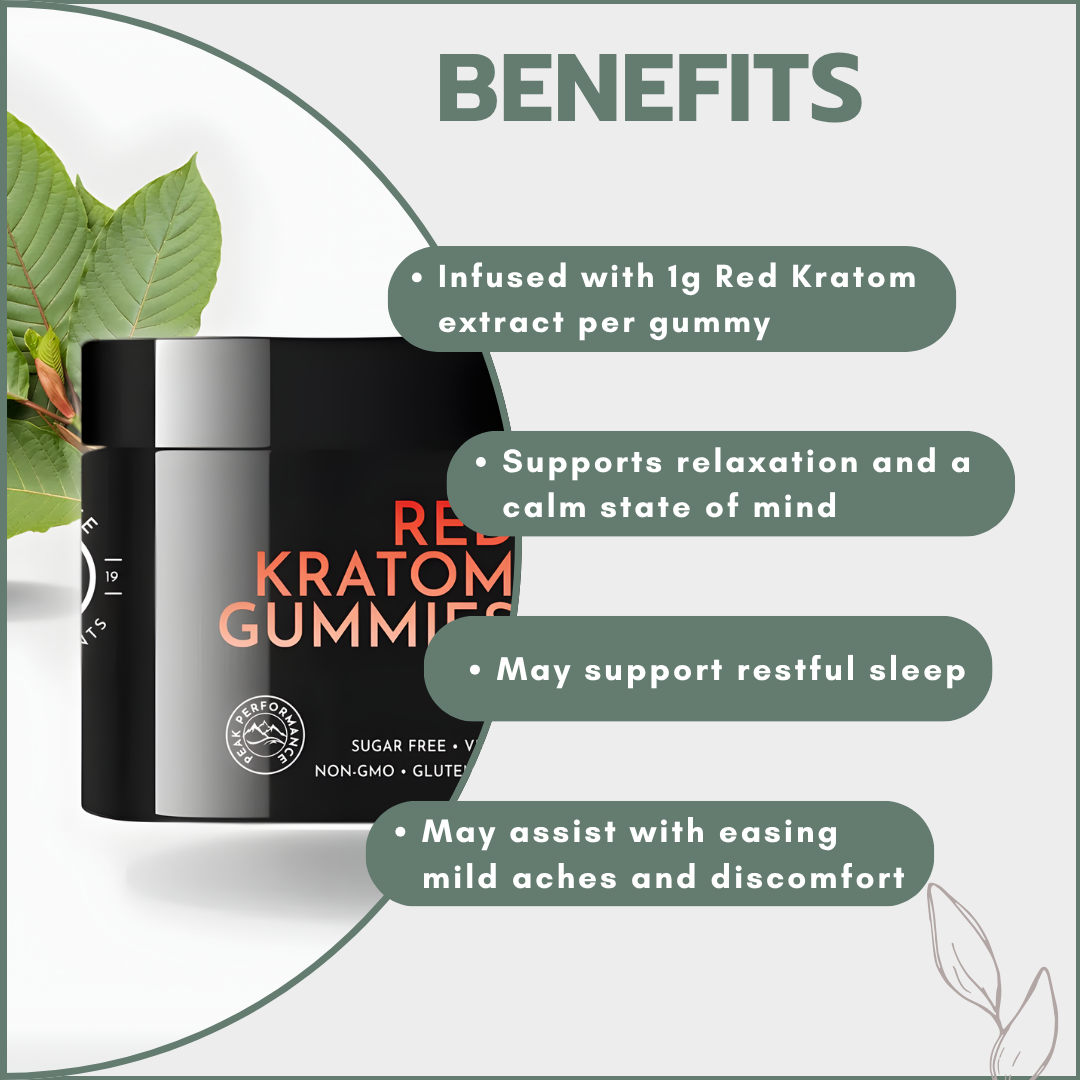 Red Kratom Gummies (30x1g)