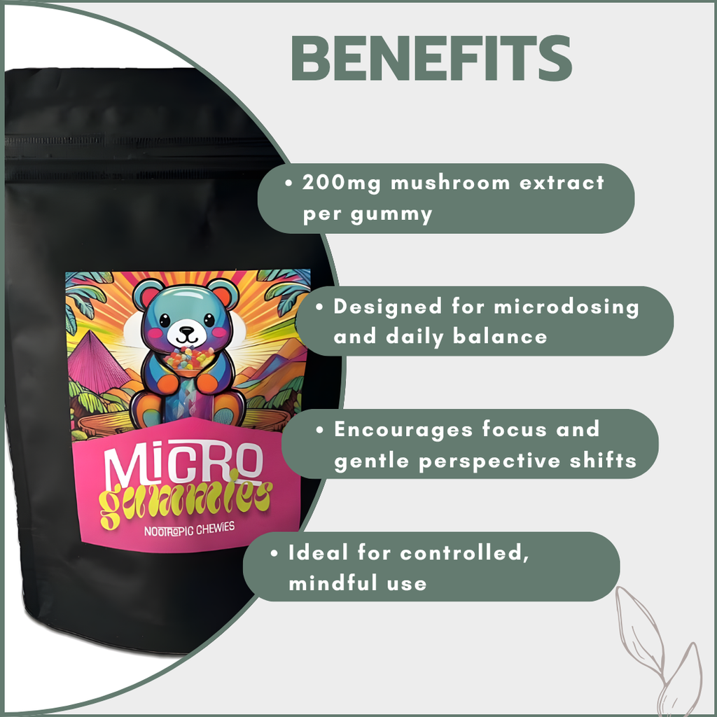 Trippy Nootropic Microdosing Gummies 2000mg (10x200mg)