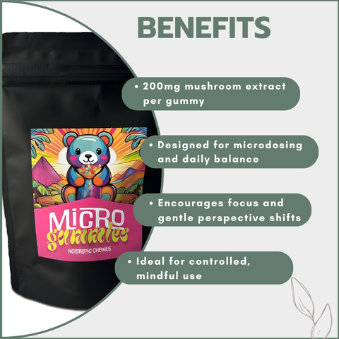 Trippy Nootropic Microdosing Gummies 2000mg (10x200mg)