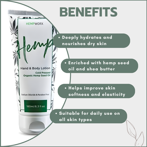 Hemp Hand & Body Lotion 180ml