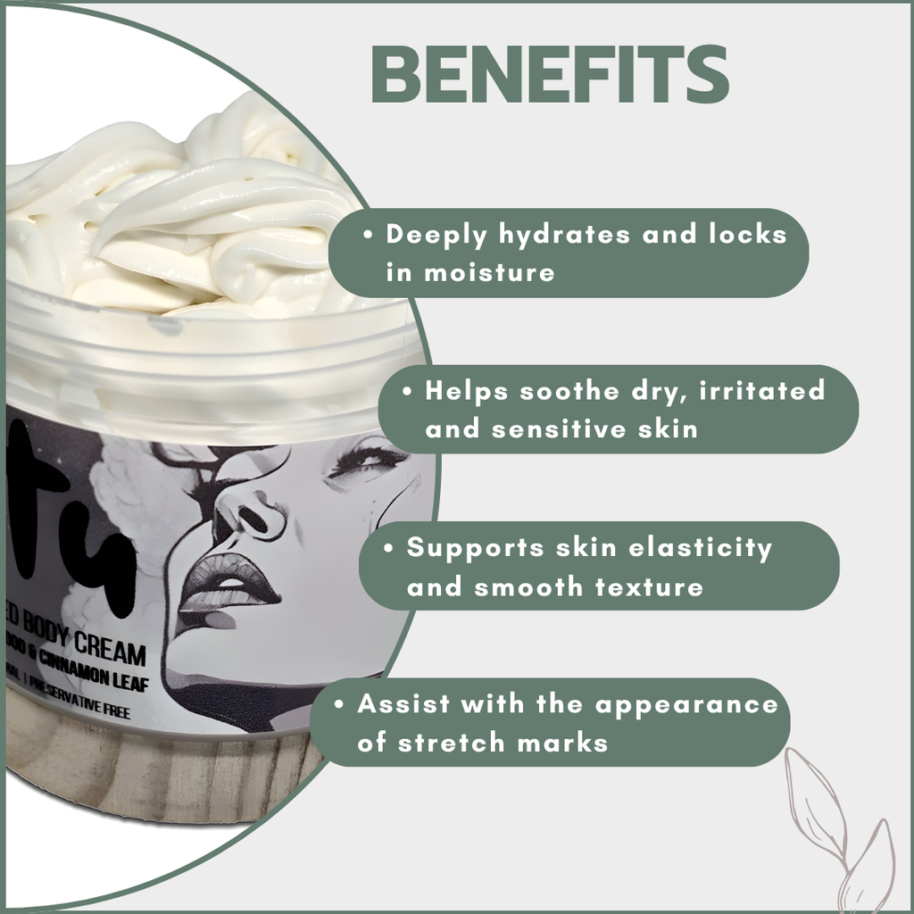 Whipped Body Cream (Shea Butter & Hemp Seed Oil) 250ml