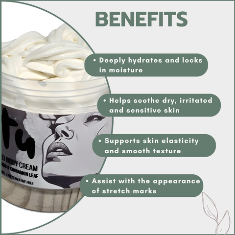 Whipped Body Cream (Shea Butter & Hemp Seed Oil) 250ml