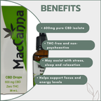 CBD Isolate 'Every Day' Oil 600mg (30ml)