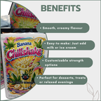 Distillate Chillshake - Banana, Chocolate, Cream Soda or Strawberry