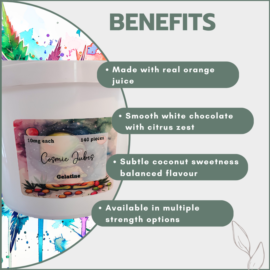 Gummies - Cosmic Jubes Party Tub 1400mg (140x10mg)