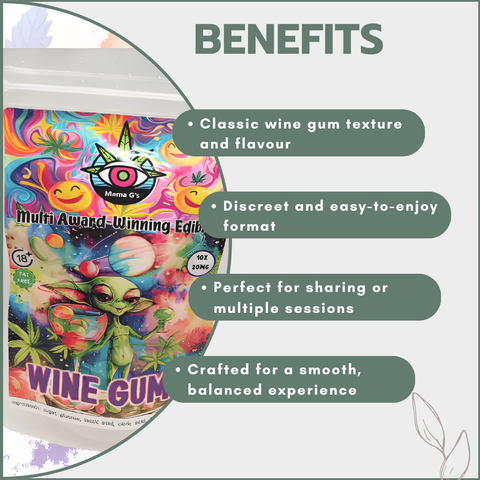 Gummies - Wine Gums 200mg (10x20mg)