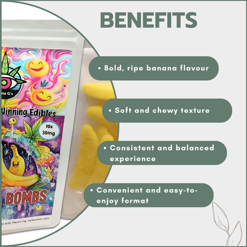 Gummies - Banana Bombs 300mg