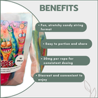 Vegan Gummies - Dope Ropes 200mg (10x20mg)