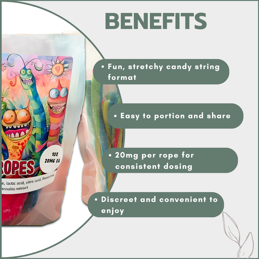 Vegan Gummies - Dope Ropes 200mg (10x20mg)