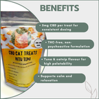 CBD Cat Treats with Tuna & Catnip 100mg (20x5mg)