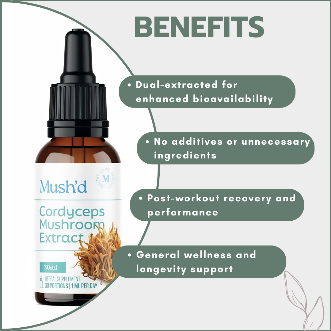Dual Extracted Mushroom Tincture - Cordyceps 30ml