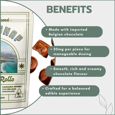 Belgian Chocolate Energy Rollo's 100mg (5x20mg)
