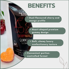 Dual-Flavoured Heart-Shaped Gummies - Cherry/Mango 150mg (5x30mg)