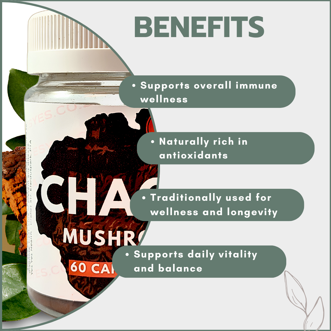 YesYes Health - Chaga Mushroom 60's