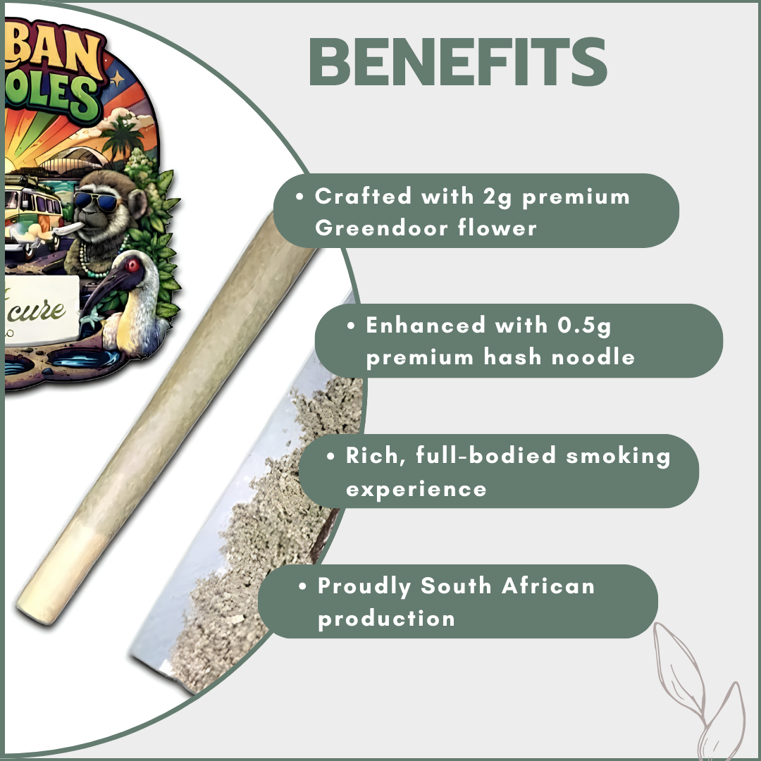 Dabbing Donkey 'Durban Potholes' Pre-Rolls 2.5g (2g Flower+0.5g Hash)