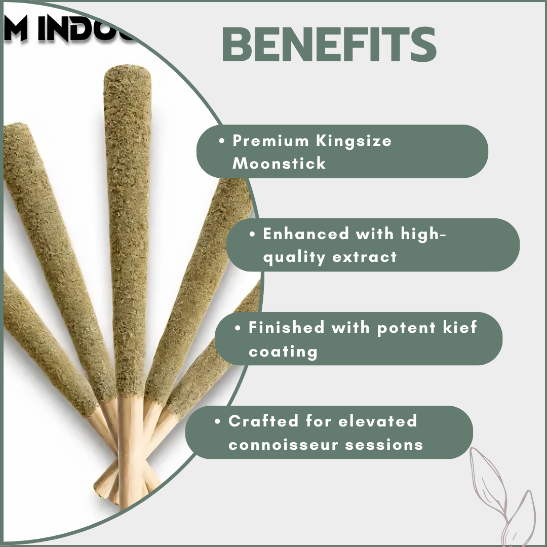 Premium Kingsize Moonsticks Pre-Roll 1g - Indoor - Specimen X (Hybrid)